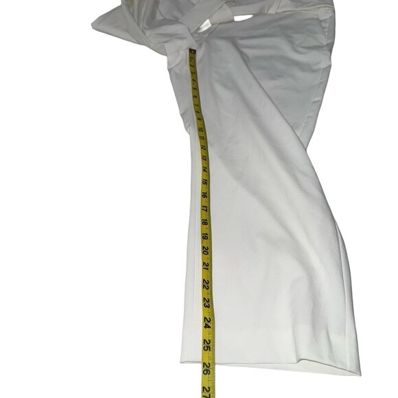 DKNY Women's Soft Ecru Wide Leg With Fabric Belt Pants Sz 16 NWT - Picture 8 of 12